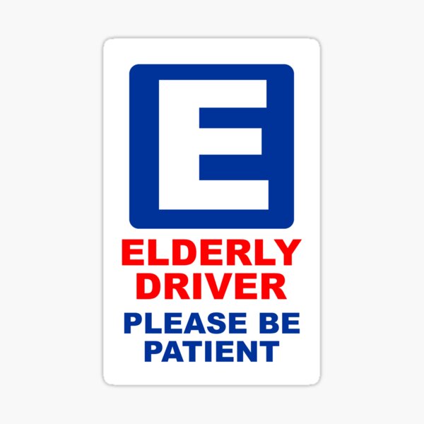 S' Plates for Elderly Drivers