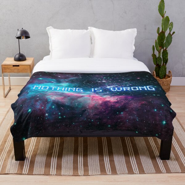 Nothing Is Wrong - Flat Throw Blanket