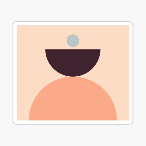 Abstraction_geometric_mountain_balance_ART Sticker