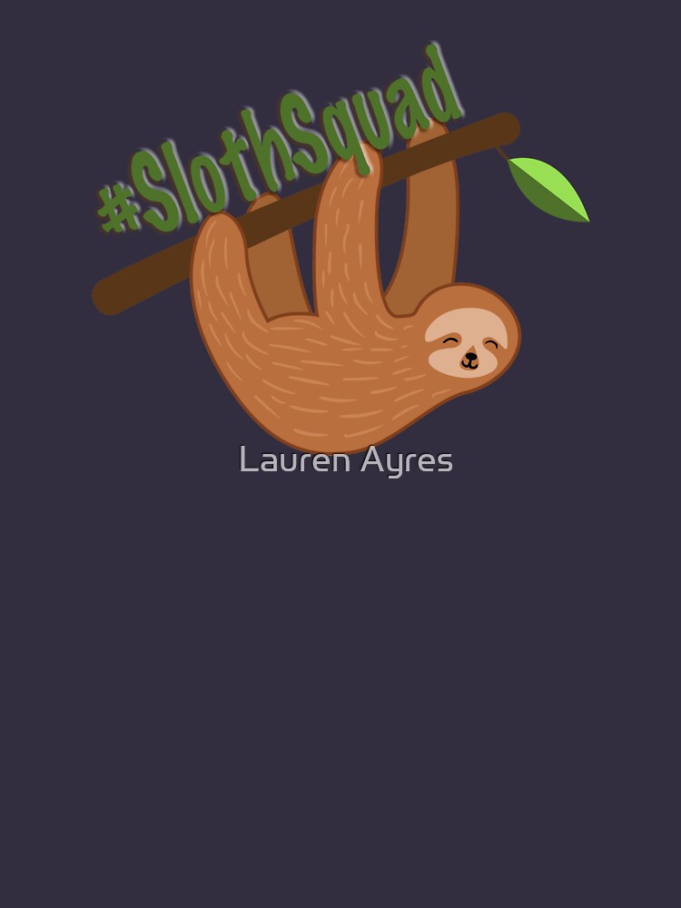 Thumbnail 3 of 3, Racerback Tank Top, Sloth Squad designed and sold by ZookprLauren.