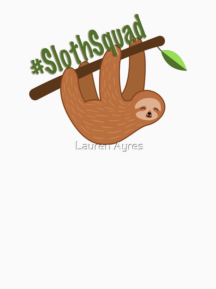 Thumbnail 3 of 3, Baseball ¾ Sleeve T-Shirt, Sloth Squad designed and sold by ZookprLauren.