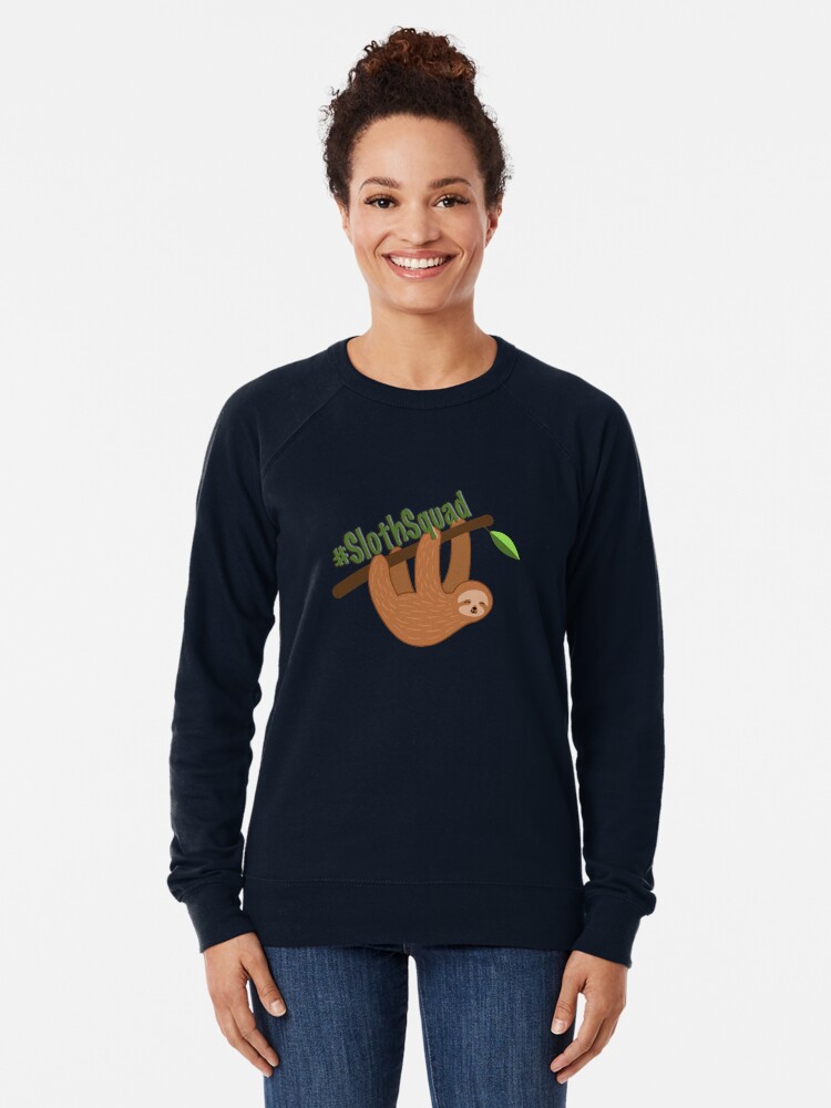 Thumbnail 2 of 5, Lightweight Sweatshirt, Sloth Squad designed and sold by ZookprLauren.