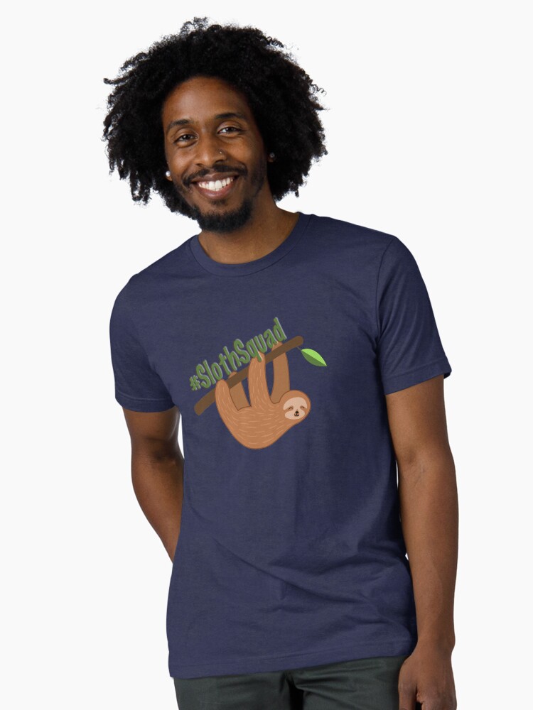 Thumbnail 1 of 7, Tri-blend T-Shirt, Sloth Squad designed and sold by ZookprLauren.