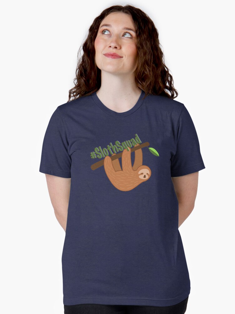 Thumbnail 2 of 7, Tri-blend T-Shirt, Sloth Squad designed and sold by ZookprLauren.