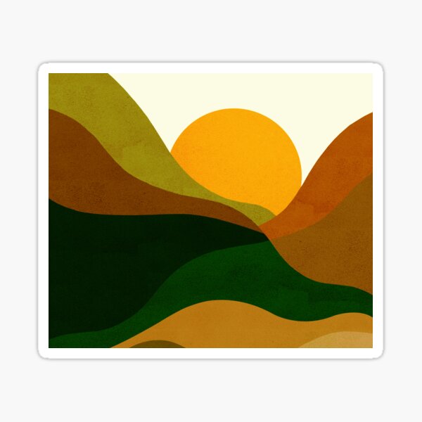 MOUNTAINS_OUTDOOR_SUMMER_SPRING_VISUAL_ART Sticker