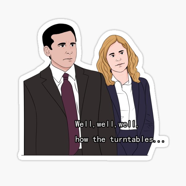 "The Office Micheal Scott How the Turntables" Sticker for Sale by
