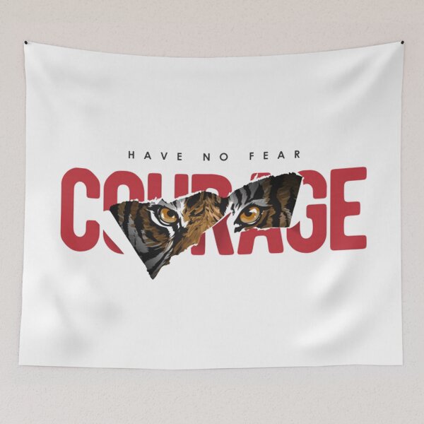 Item preview, Courage slogan ripped off with tiger designed and sold by fariz yuhdi.