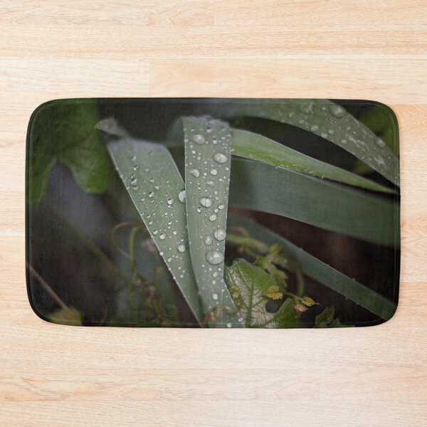 Item preview, Iris leaves with rain droplets, Greenery, Foliage  designed and sold by MixinMadness.