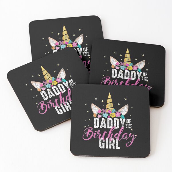 Item preview, Daddy Of The Birthday Girl Father Gift Unicorn Birthday T Shirt designed and sold by David-Warner.