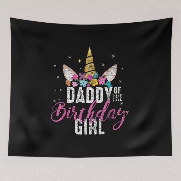 Item preview, Daddy Of The Birthday Girl Father Gift Unicorn Birthday T Shirt designed and sold by David-Warner.