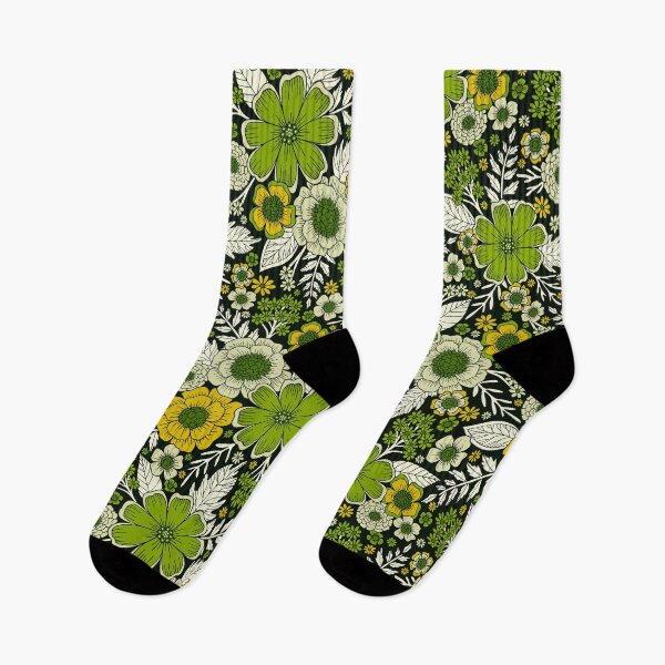 Item preview, Modern Yellow & Green Floral Pattern designed and sold by somecallmebeth.