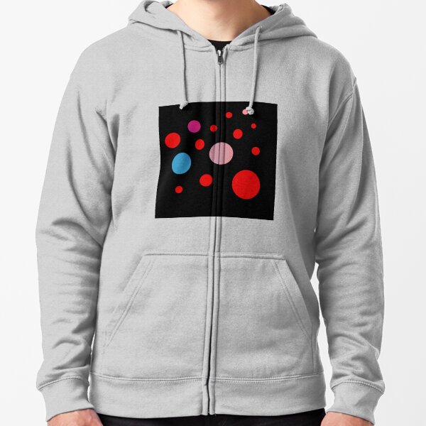 Polka Dots in the Dark Zipped Hoodie