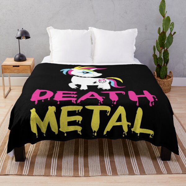 Item preview, Death Metal Rainbow Unicorn Heavy Metal Cool Concert T Shirt designed and sold by David-Warner.