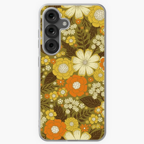 Vista previa del artículo con la obra «Patrón floral retro/vintage de los años 70», diseñado y vendido por somecallmebeth.