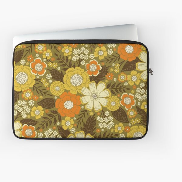 Vista previa del artículo con la obra «Patrón floral retro/vintage de los años 70», diseñado y vendido por somecallmebeth.