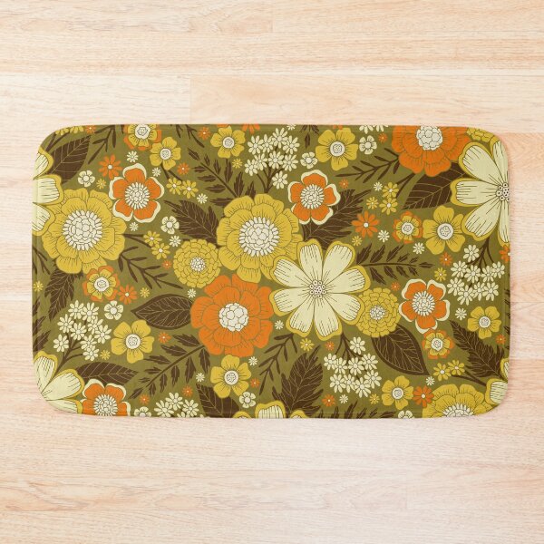 Item preview, 1970s Retro/Vintage Floral Pattern designed and sold by somecallmebeth.