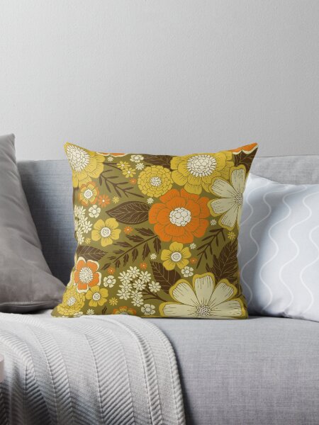 Item preview, 1970s Retro/Vintage Floral Pattern designed and sold by somecallmebeth.