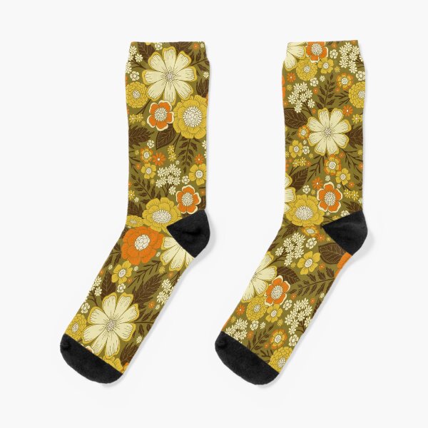 Item preview, 1970s Retro/Vintage Floral Pattern designed and sold by somecallmebeth.