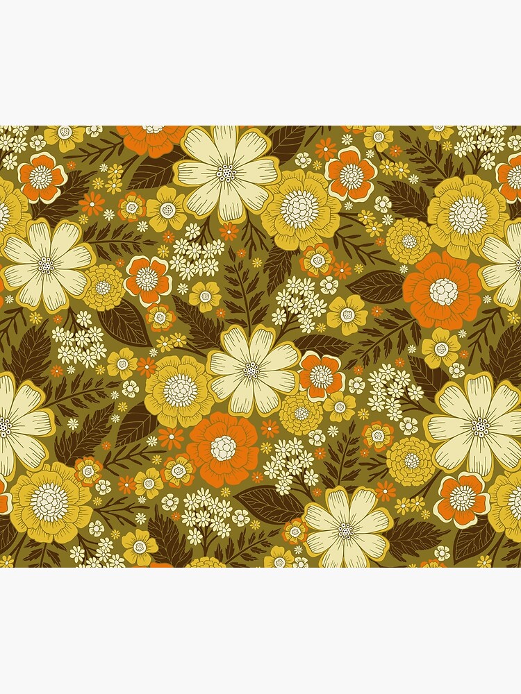 1970s Retro/Vintage Floral Pattern by somecallmebeth