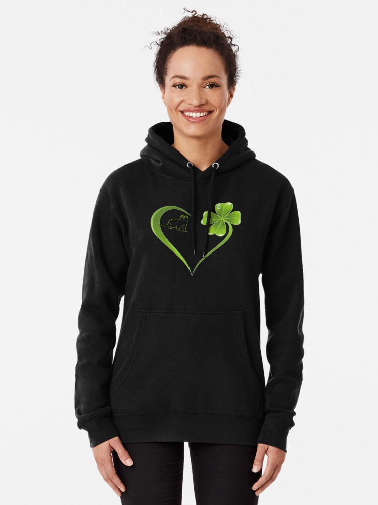 Patrick's Day Shamrock Clover Women Hoodie Gift Idea St Irish 