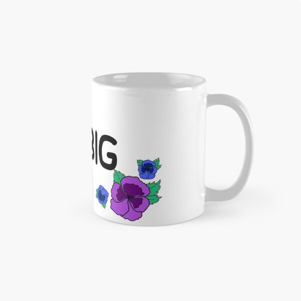 Item preview, ggbig gbig big little matching sorority blue and purple flowers  designed and sold by Ella's  Doodles And Designs.