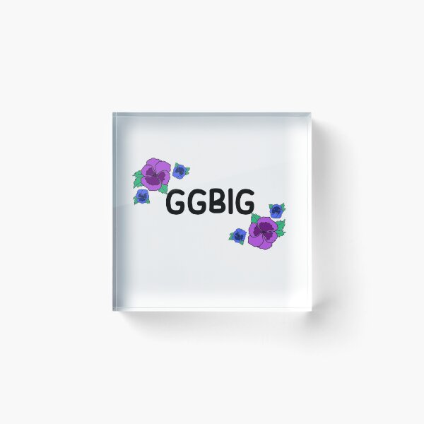 Item preview, ggbig gbig big little matching sorority blue and purple flowers  designed and sold by Ella's  Doodles And Designs.