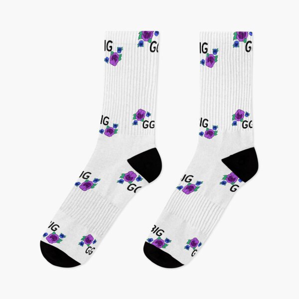 Item preview, ggbig gbig big little matching sorority blue and purple flowers  designed and sold by Ella's  Doodles And Designs.