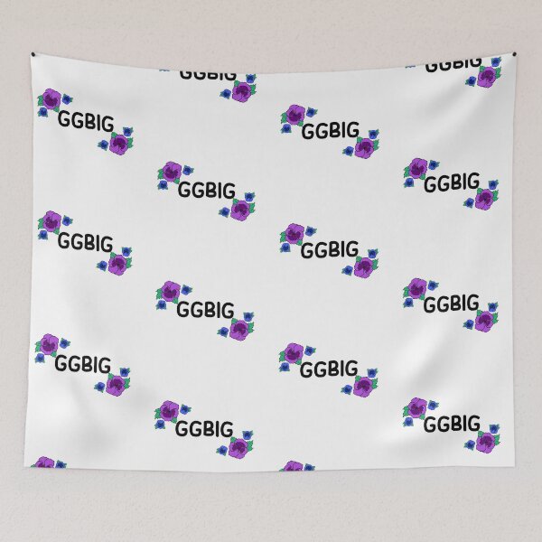 Item preview, ggbig gbig big little matching sorority blue and purple flowers  designed and sold by Ella's  Doodles And Designs.