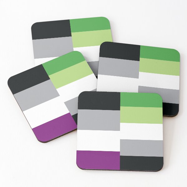 Item preview, Asexual Aromantic Dual Pride Flag designed and sold by asexualowls.
