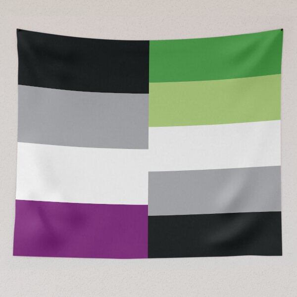 Item preview, Asexual Aromantic Dual Pride Flag designed and sold by asexualowls.