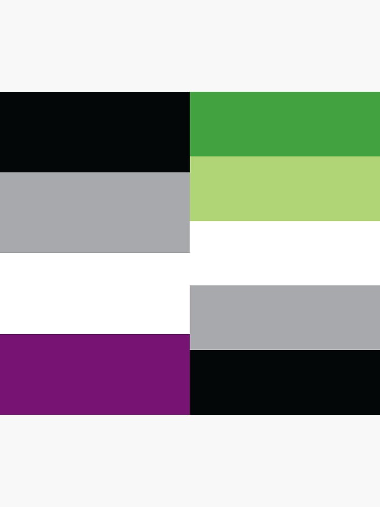 Asexual Aromantic Dual Pride Flag Sticker For Sale By Asexualowls Redbubble