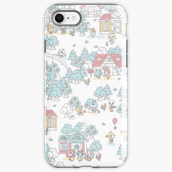 Animal Crossing Pattern iPhone Tough Case