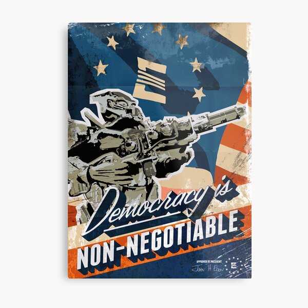 Fallout: Democracy Metal Print