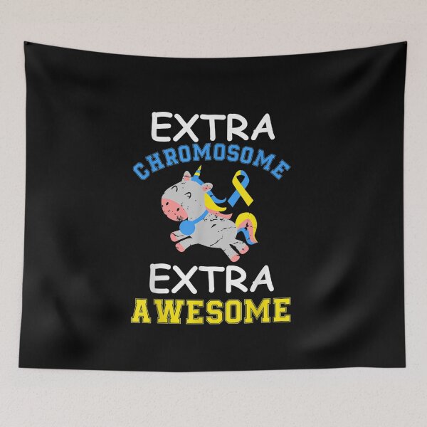 Item preview, Extra Chromosome Extra Awesome Down Syndrome Unicorn T Shirt designed and sold by David-Warner.