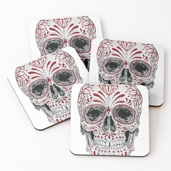 Item preview, Skull with tribal art work designed and sold by inkwear.