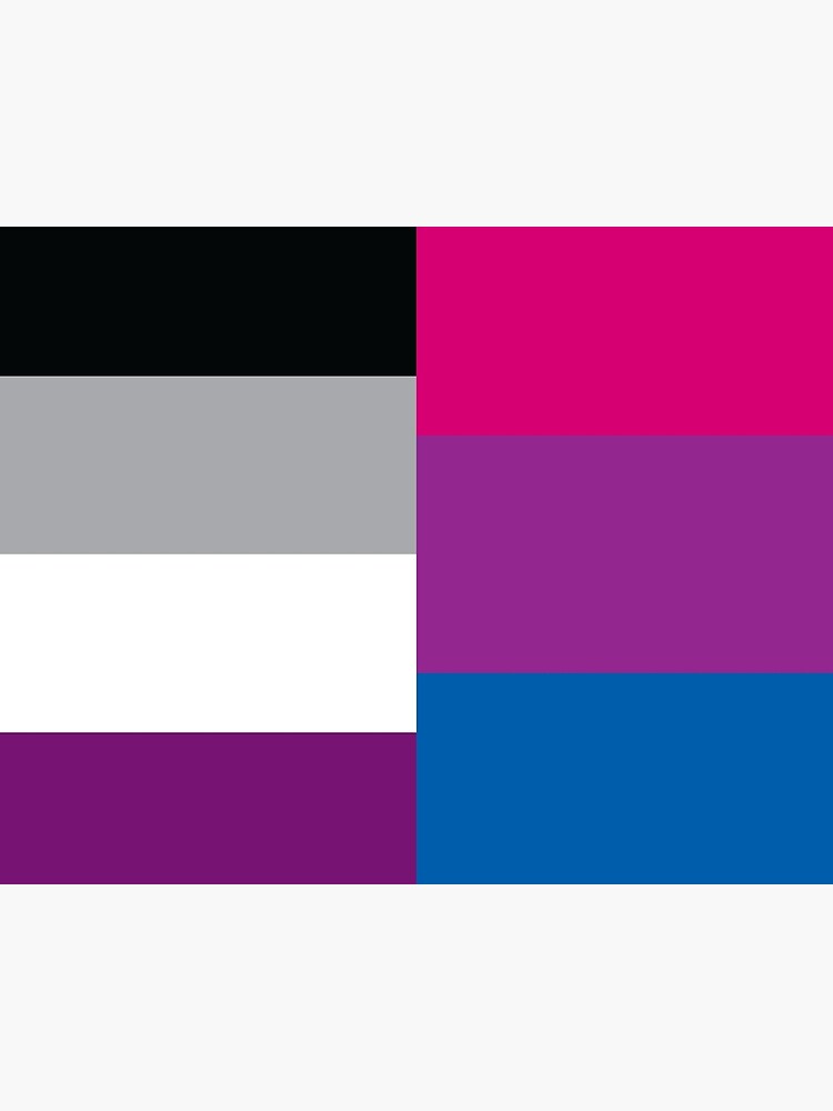 Asexual Biromantic Dual Pride Flag Art Board Print For Sale By Asexualowls Redbubble