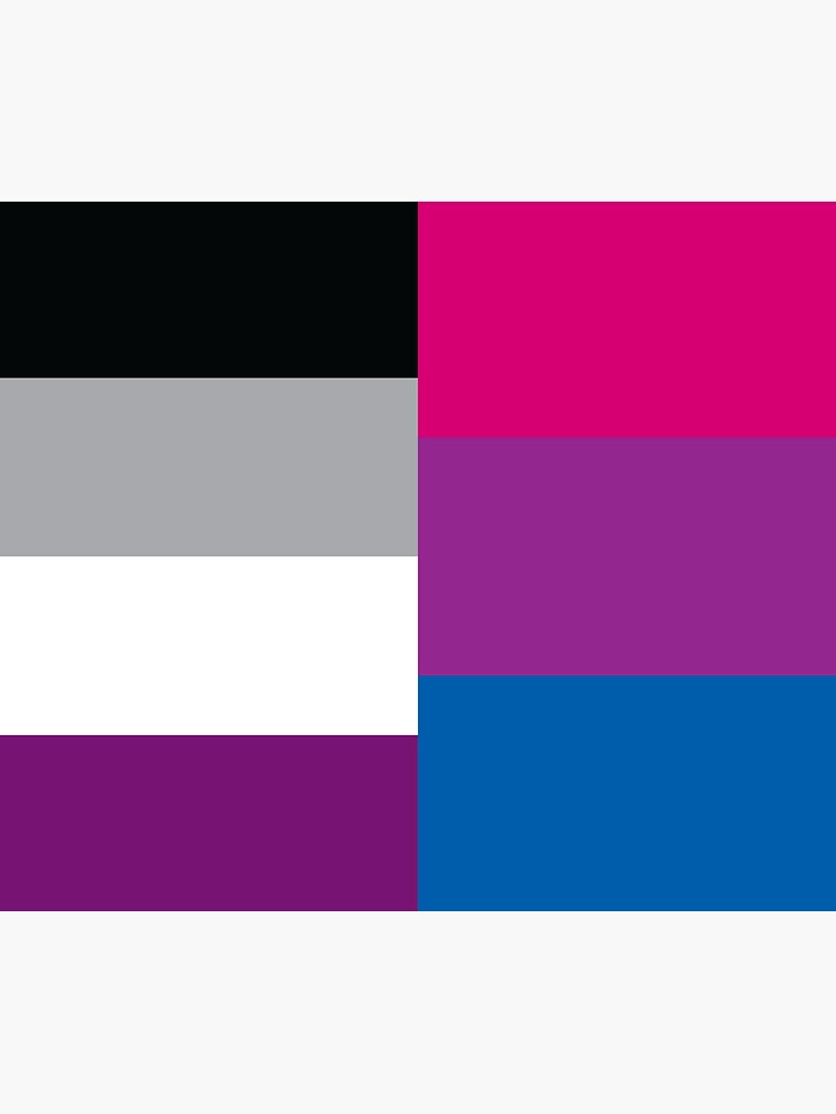 Asexual Biromantic Dual Pride Flag Sticker For Sale By Asexualowls 