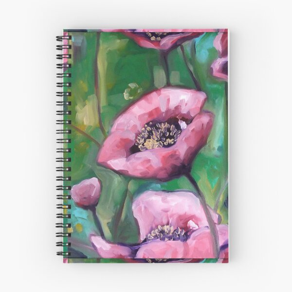 Artikelvorschau, Lila Mohnblumen entworfen und verkauft von Sue Flask.