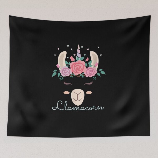 Item preview, Cute Floral Llamacorn Llama Unicorn Kawaii Flowers Llama T Shirt designed and sold by JonathanHyde.
