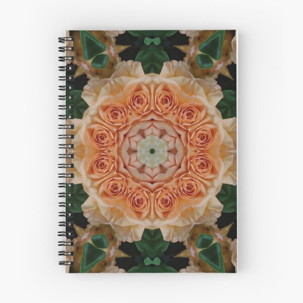 Item preview, Orange Rose Flower Kaleidoscope designed and sold by JillyBeanDesign.