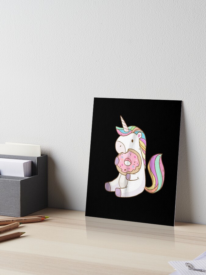 Cute Hungry Unicorn Munching On Yummy Donut T-Shirt Cute Hungry Unicorn Munching On Yummy Donut T-Shirt