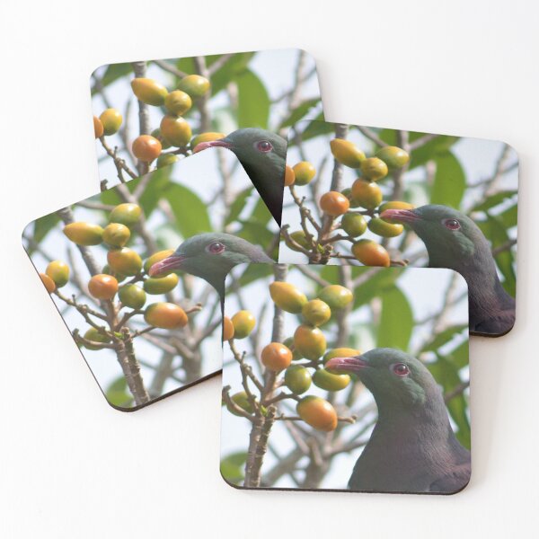 Item preview, Time for a quick snack- New Zealand Wood Pigeon designed and sold by lizdomett.
