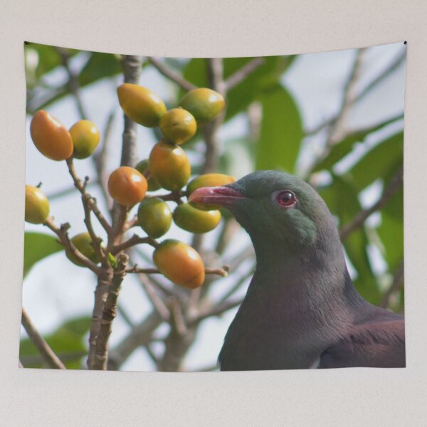 Item preview, Time for a quick snack- New Zealand Wood Pigeon designed and sold by lizdomett.