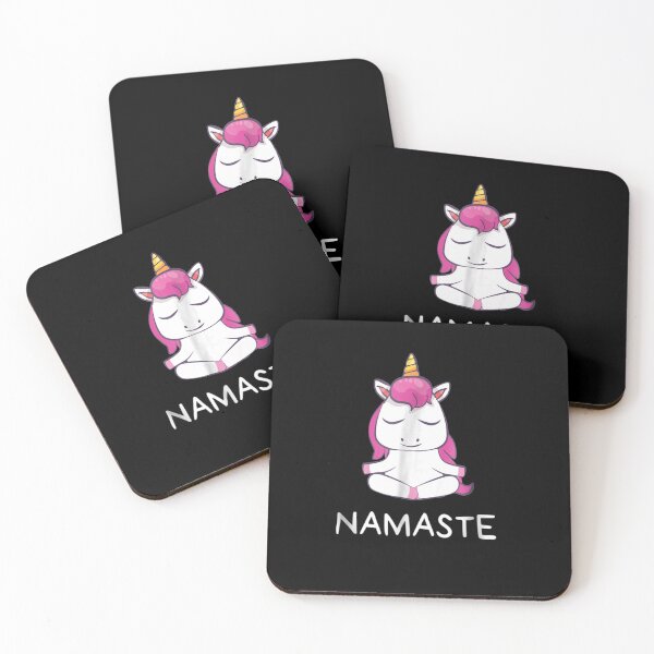 Item preview, Cute Namaste Yoga Unicorn T Shirt designed and sold by JonathanHyde.