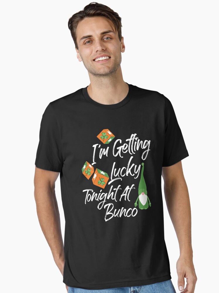 Funny Bunco St. Patrick's Day Gnome Getting Lucky At Bunco T-Shirt Funny Bunco St. Patrick's Day Gnome Getting Lucky At Bunco T-Shirt