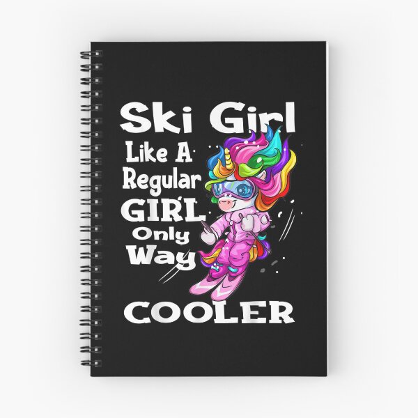 Item preview, Cute Ski Girl Unicorn Gift Funny Skier Downhill Skiing T Shirt designed and sold by JonathanHyde.