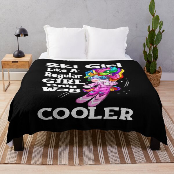 Item preview, Cute Ski Girl Unicorn Gift Funny Skier Downhill Skiing T Shirt designed and sold by JonathanHyde.