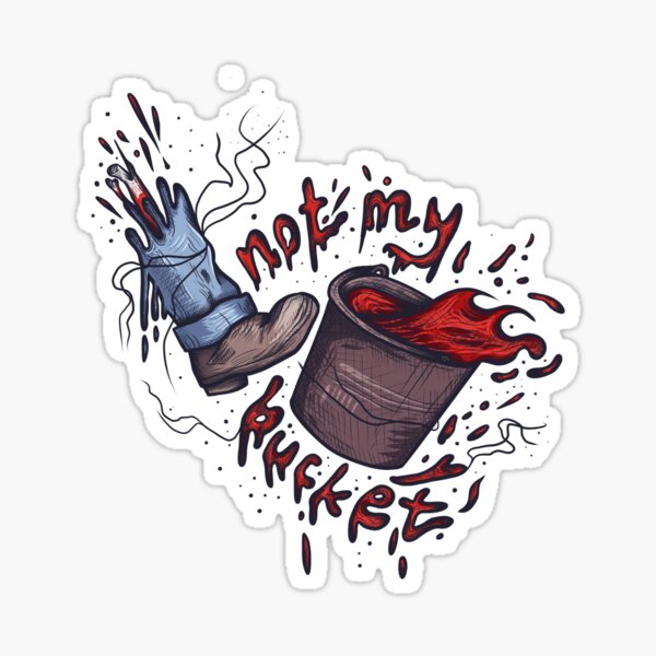 bucket. Sticker