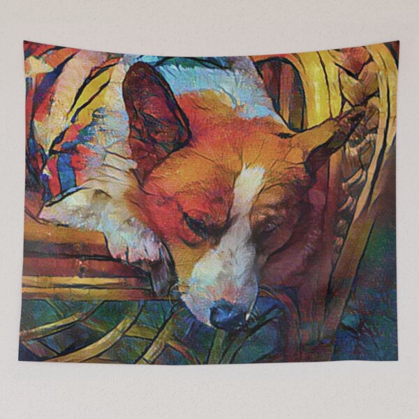 Item preview, Corgi's Autumn Evening designed and sold by Alyxandre.