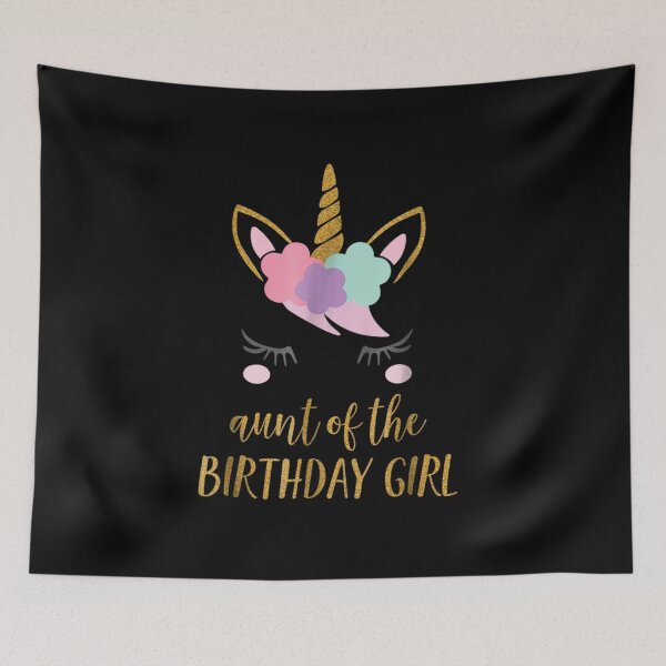 Item preview, Cute Unicorn Aunt Shirt Aunt Of The Birthday Girl designed and sold by JonathanHyde.